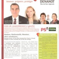 Tract - Jean-Paul Denanot - élections régionales 2010