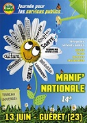 13 juin 2015 à Guéret : manifestation nationale pour la reconquête et le développement des services publics