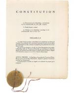 Position de Roland Weyl sur la Constitution