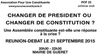Réunion-débat le 21 septembre 2015 - Mairie de Guéret