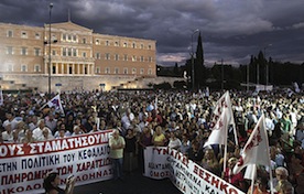 En soutien aux Grecs pour la démocratie